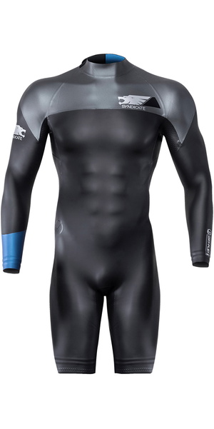 2026 HO Sports Syndicate Dry-Flex 1.5mm Manga Larga Back Zip Shorty Neopreno HA-WET-SYN-LS - Black